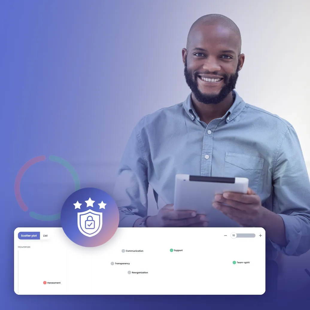 Illustratie van GDPR-scanning van opmerkingen